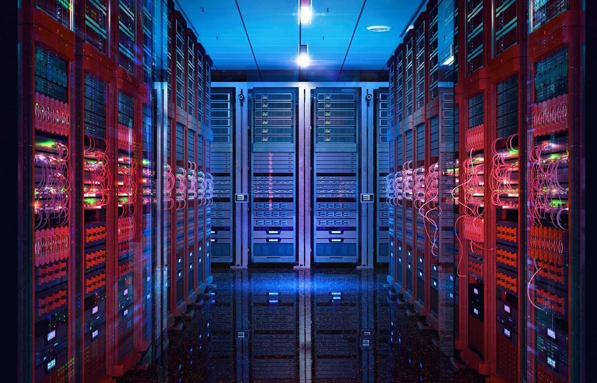 Data center server racks